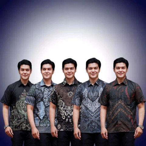 Kois Batik - Batik Kemeja Hem Pria Dewasa Lengan Pendek Modern