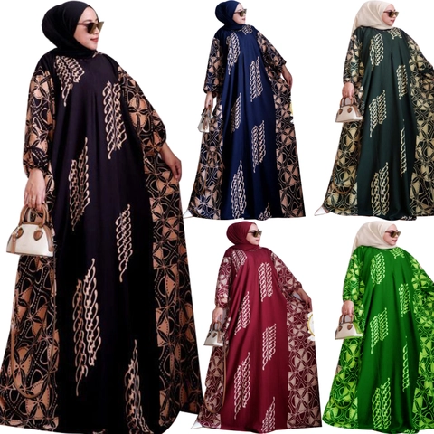 Amha Collection - GAMIS KAFTAN WANITA DASTER RAYON JUMBO