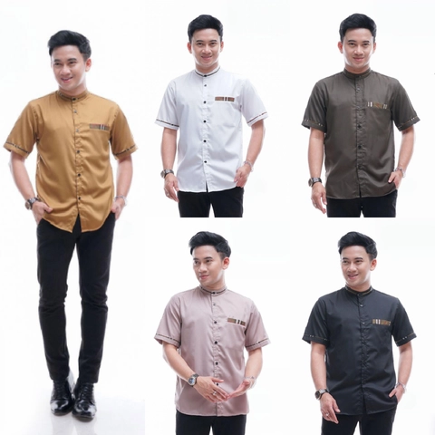 Kois Batik - Baju muslim koko pria dewasa terbaru motif rasya