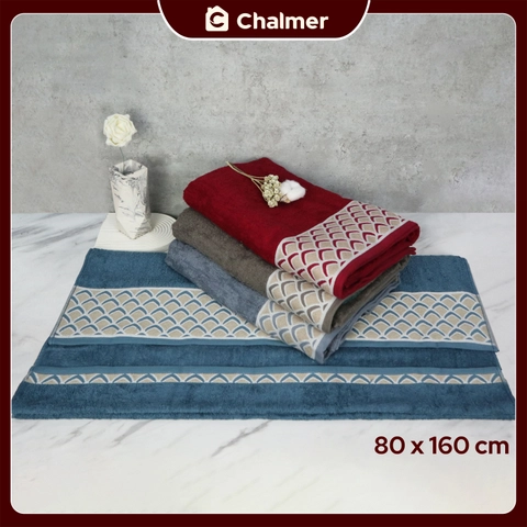 Chalmer - Handuk Besar Jumbo 80 x 160 cm Handuk Mandi Dewasa Motif Hope