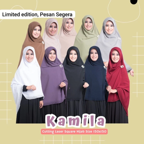 Henfaid - Kerudung Segiempat/Kerudung Syari/Kerudung Jumbo/Kerudung Laser Cut/Jilbab Kamila