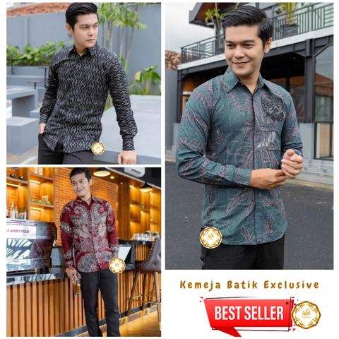 Rambe Batik Indonesia - Kemeja Batik Exclusive Best Seller Halus Tebal dan Tidak Luntur - Kode KB