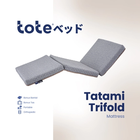 Tote Bed - Tote Tatami Trifold - Kasur Lantai Portable Lipat Tiga
