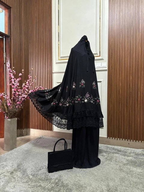 SRIAYU COLLECTION - Mukena Khaluna Bordir Bunga