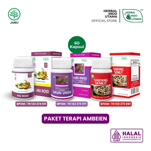Herbal Indo Utama - Paket Terapi Herbal Mengatasi dan Mengobati Ambein Herbal Indo Utama