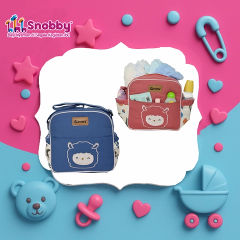 SNOBBY BABY - Tas Bayi Kecil Saku Motif Cria Series SBT8073
