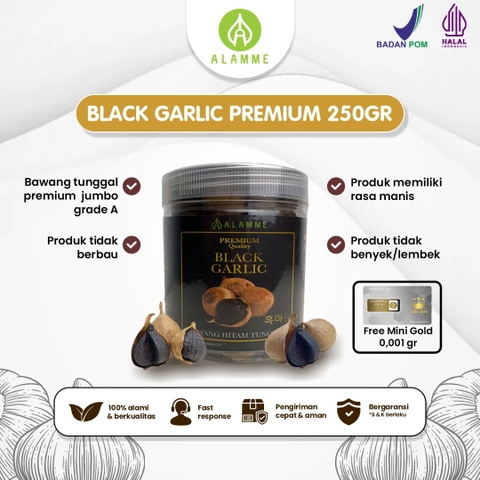 Alamme - Black Garlic Premium Bawang Hitam 250gr