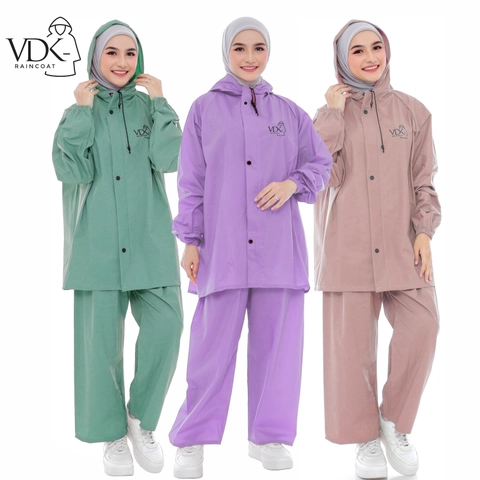 Pramuka - JAS HUJAN RAINCOAT Terbaik Pria Wanita BY VDK Anti Rembes Mocca