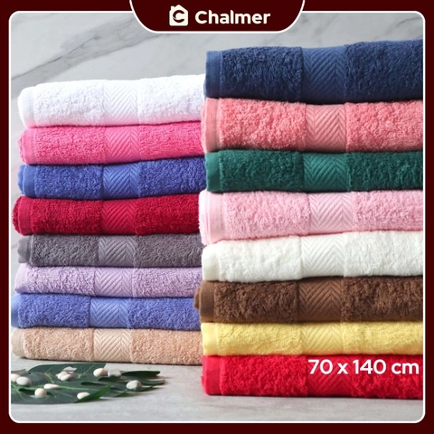 Chalmer - Handuk Mandi Chalmer 70 x 140 cm Handuk Mandi Dewasa Ukuran Besar