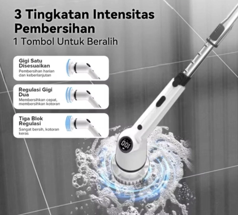 Rizki Electronics - COOGER Sikat Pembersih Elektrik 8IN1