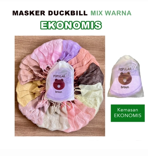 Halika - Masker Ducbill Fashion warna Pastel