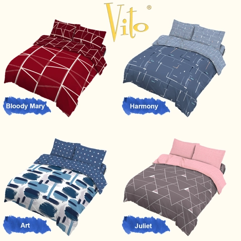 Rosanna - Bedcover Vito Disperse Modern Minimalist King 180x200 Bantal 2