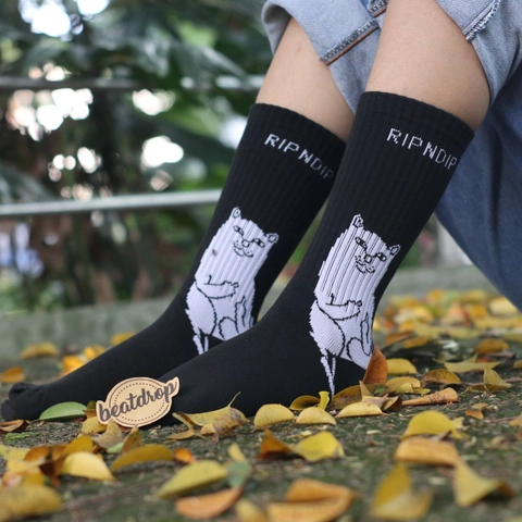 Beatdrop - Kaos Kaki Kasual Sport Olahraga Old School Tribal Motif Bahan Tebal Pria Wanita