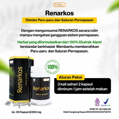 ABUSA HERBAL - Renarkos Detok Paru-Paru Dan Saluran Pernapasan