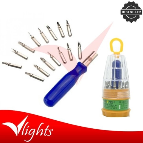 V Lights - Obeng Multifungsi 16 In 1 dan obeng Handphone