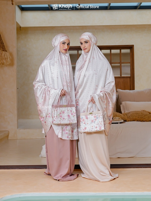 KhadijahLabel - KhadijahLabel Mukena Dewasa Jumbo Premium Signature Silk Historical Saudi Serenity