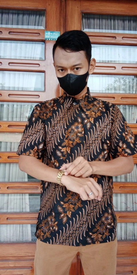 Batik Berjaya - Kemeja lengan pendek Batik alhud
