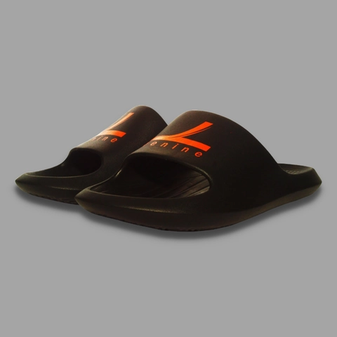 RENINE - RENINE Sandal Pria slop slipper Slide Full Black