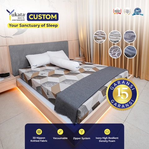 YUKATA CUSTOM Kasur Busa - Tebal 30cm - Mattrass Foam Vacumable