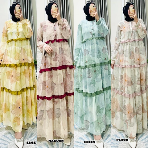Celin Fashion [TA] - Gamis Arista motif