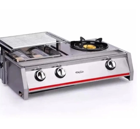 Rizki Electronics - NIKO KOMPOR GAS PEMANGGANG 2 IN 1 GRILL GAS STOVE NK-GRS21
