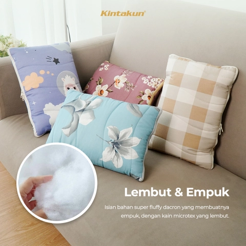 Kintakun - Kintakun Bantal Selimut / Balmut Mini Selimut Travel Lembut Blanket Dluxe Multifungsi 2in1 100x150