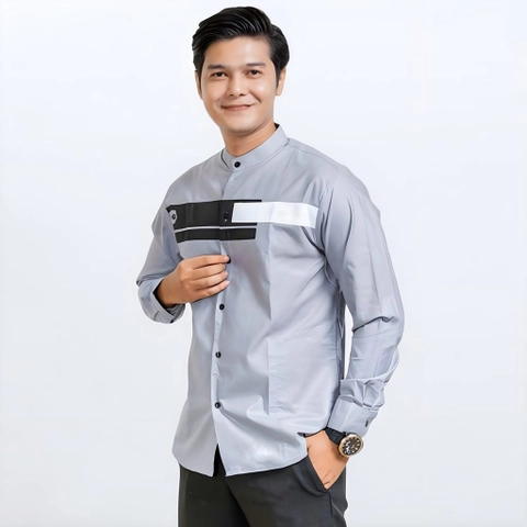 Khisna collection - Baju Koko dewasa terbaru lengan panjang