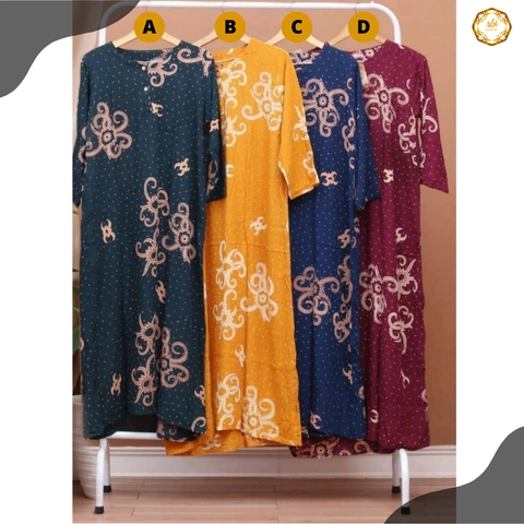 Rambe Batik Indonesia - Longdres Busui Nashita Ld 100cm Pb 135-140cm