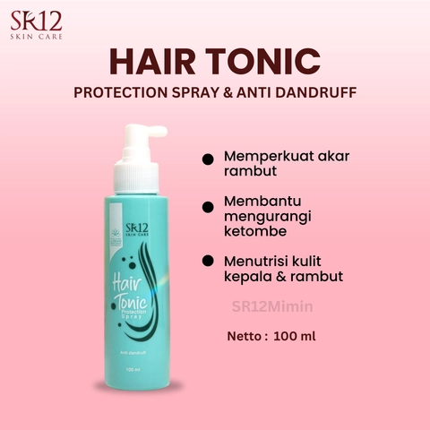 SR12 Indonesia - SR12 Hair Tonic Protection Spray dan Anti Dandruf