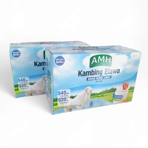 AMH Kambing Etawa Rasa Susu Jahe - Susu Kambing Etawa Plus Jahe - Minuman Serbuk Susu Kambing