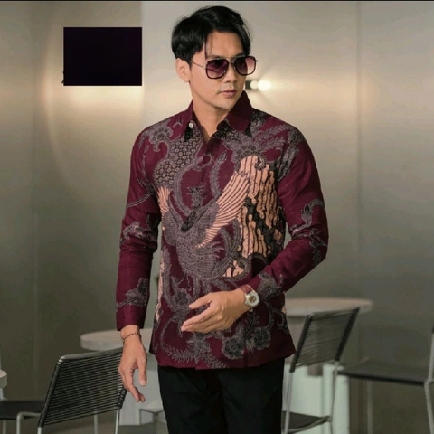 Batik Alfin - Kemejan Batik pria dewasa Lengan panjang motif Seno bagus banget kemejan dewasa