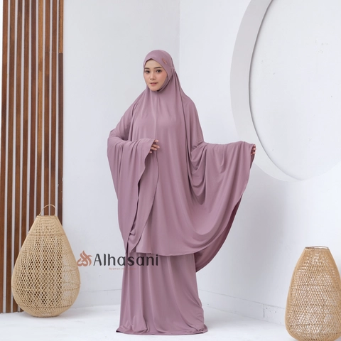 Alhasani Official Store - Mukena Syahda Mukena Jersey Malaysia Premium-SYAHDA