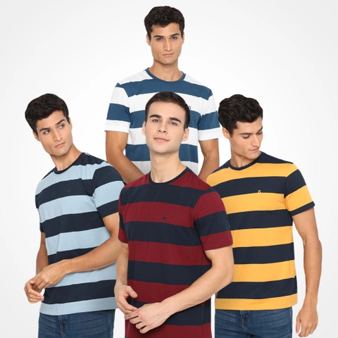 MATSUDA APPAREL - Kaos T Shirt Pria Kaos Stripe Nanao