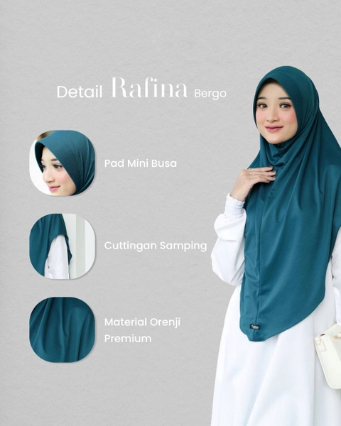 AIZANA MOSLEM FASHION - Bergo Rafina Kerudung Pad Instan