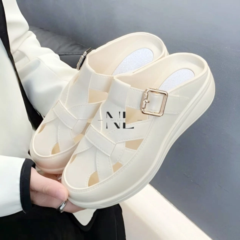 NO LABEL - Sepatu Sandal Wanita Karet Jelly Gesper (NL28)