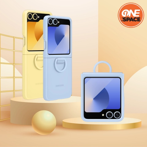One Space Aksesoris - Casing Silicone Case With Ring Samsung Galaxy Z Flip 6 Softcase Flip6