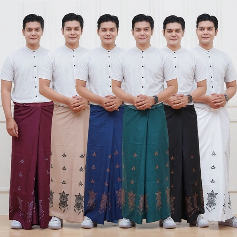Kois Batik - Sarung Pria Modern Kekinian Simpel Fre peci rajut Motif Pinto aceh