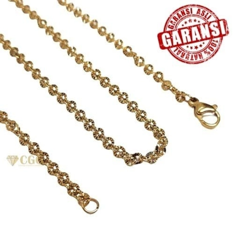 CENTRAL GROSIR GEMSTONE - Kalung Wanita Titanium Model Nori
