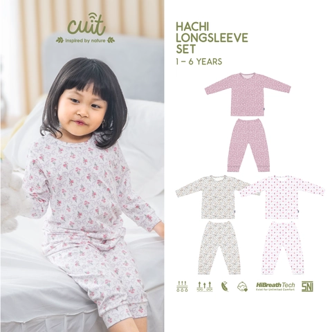 Kintakun Baby - [PRODUK BARU] Hachi Setelan Anak Bayi 1 - 6 Tahun Tangan Panjang Celana Panjang