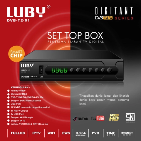 TWINS STATIONERY - Stb luby set Top Box DVB Luby Premium Edition