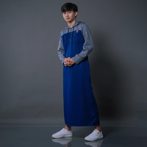 Kawan Muslim - Jubah Gamis hoodie Pria Dewasa Terbaru Lengan Panjang Mix warna Bahan adem