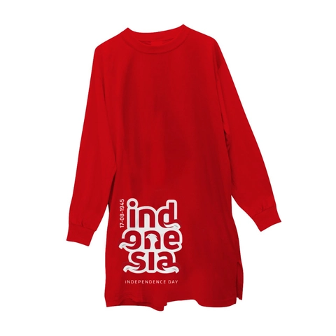 South Legend - Hijasku Kaos Tunik Dewasa 17 Agustus Custom Merah Putih SL002