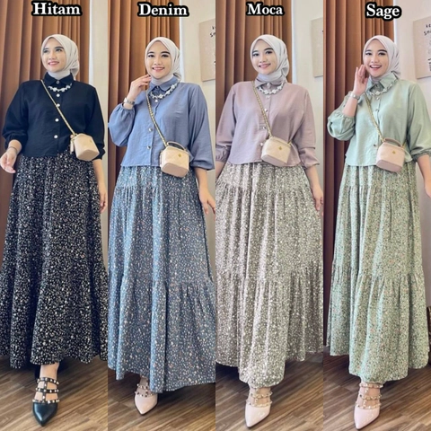Khisna collection - New set rok bunga SOFYA rok susun best seller banget