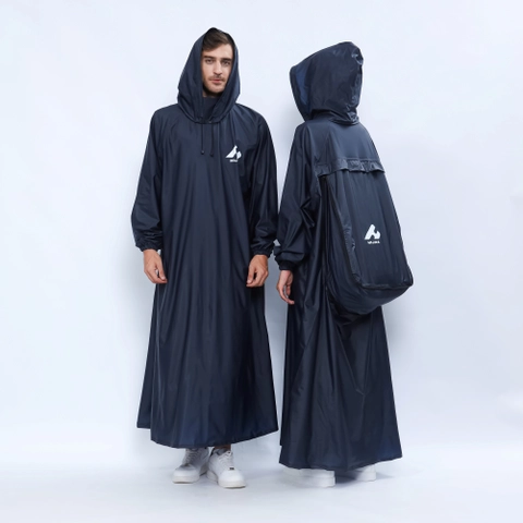 South Legend - Hijasku Jas Hujan Gamis Backpack Jumbo Non Zipper Pvc Tebal