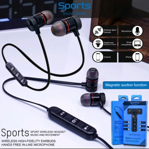 agres cell - HANDSFREE EARPHONE HEADSET BLUETOOTH SPORTS SOUND STEREO WIRELESS