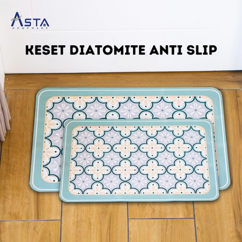 Asta Keset Kaki Anti Slip Serap Air Diatomite 3D Tebal 40 x 60 cm dan 50 x 80 cm - Persegi Panjang