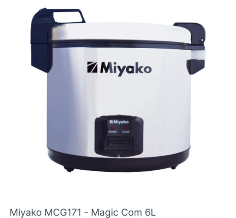 Miyako - Magic Com Jumbo 6 Liter MCG 171