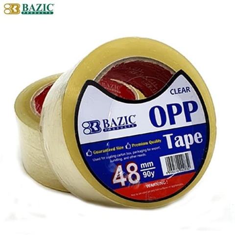 HNB Stationery - Bazic Opp Tape 48mm x 90y Clear