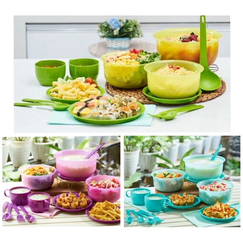 Rumahkita - TEMPAT MAKAN 11 SET WADAH WARNA