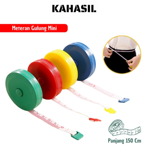 KAHASIL - Meteran Gulung Mini Kecil Roll 150 cm KMJ186